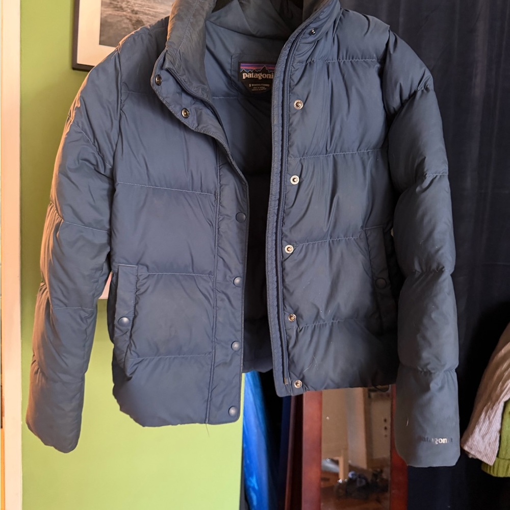 Patagonia Silent Down Blue jacket size small